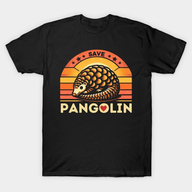 SAVE THE PANGOLIN AN ENDANGERED SPECIE T-Shirt by TRACHLUIM